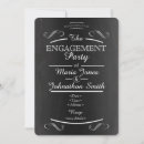 Search for chalkboard engagement party invitations Typography