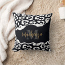 Search for black white leopard print cushions Chic