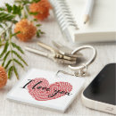 Search for fingerprint key rings Heart