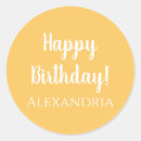 Search for yellow birthday stickers Simple