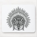 Search for wolf inspirational mouse mats Mandala