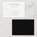 Search for black and gold rsvp cards Modern