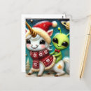 Search for cute alien postcards Ai generated