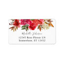 Search for red rose return address labels Floral