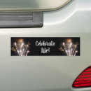 Search for fireworks bumper stickers White