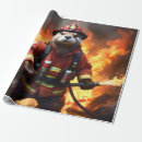 Search for fire fighter wrapping paper Fireman