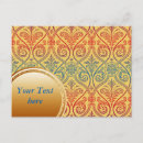 Search for blue damask postcards Vintage