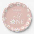 Search for daisy paper plates Wild one birthday