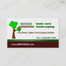 Search for tree trimming business cards Gardener