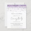 Search for purple glitter invitations Elegant