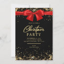 Search for elegant red gold christmas invitations Winter