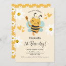 Search for 1st bee day invitations Flowers