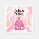 Search for bridal dress wedding napkins Shower