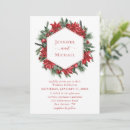 Search for poinsettia wedding invitations White