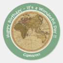 Search for antique map stickers Vintage
