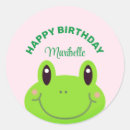 Search for pink frog stickers Birthday
