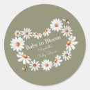 Search for bee on daisy stickers Baby shower