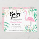 Search for pink flamingo baby shower invitations pink and gold