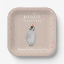 Search for penguin plates Winter birthday