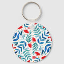 Search for flora round key rings Watercolor