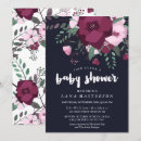 Search for dark blue baby shower invitations Pink
