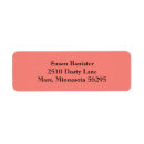 Search for coral return address labels Simple