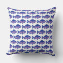 Search for blue and white fish cushions Marine