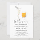 Search for bubbles and brews invitations Minimalist