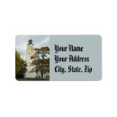 Search for historical return address labels Lighthouse