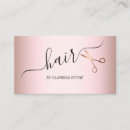 Search for rose gold business cards Hairdresser