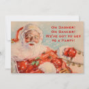 Search for 50s dinner party invitations Santa claus