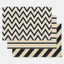 Search for black and white stripes wrapping paper Chevron