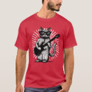 Search for cat playing guitar tshirts Cats