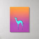 Search for greyhound canvas prints Whippet