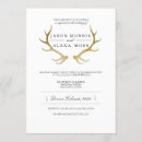 Search for antlers wedding invitations Rustic