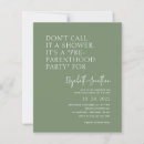 Search for budget baby shower invitations Greenery