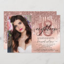 Search for rose gold foil birthday invitations Eighteen