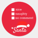 Search for naughty but nice stickers Red