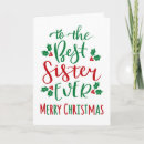 Search for merry sister christmas cards For her