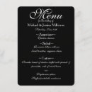 Search for printing wedding menus Black