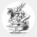 Search for alice in wonderland white rabbit stickers Illustration