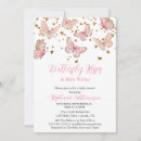 Search for pretty butterfly invitations Pink and gold