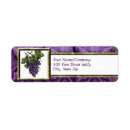 Search for grapes return address labels Red