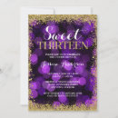 Search for sweet 13 invitations For her