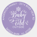Search for purple snowflake baby shower stickers Cute