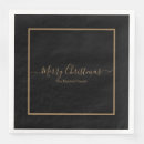 Search for black christmas napkins Xmas