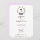 Search for purple christening invitations Cute