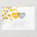 Search for yellow and gray wedding invitations Couple