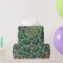 Search for gold and green wrapping paper Flower