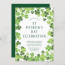 Search for irish seasonal invitations Shamrock